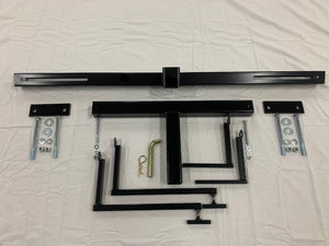 Front Mount Zero Turn Mower Hitch and Sprayer Tank Rack Attachment