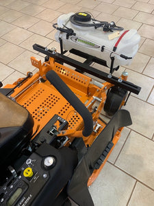 Front Mount Zero Turn Mower Hitch and Sprayer Tank Rack Attachment